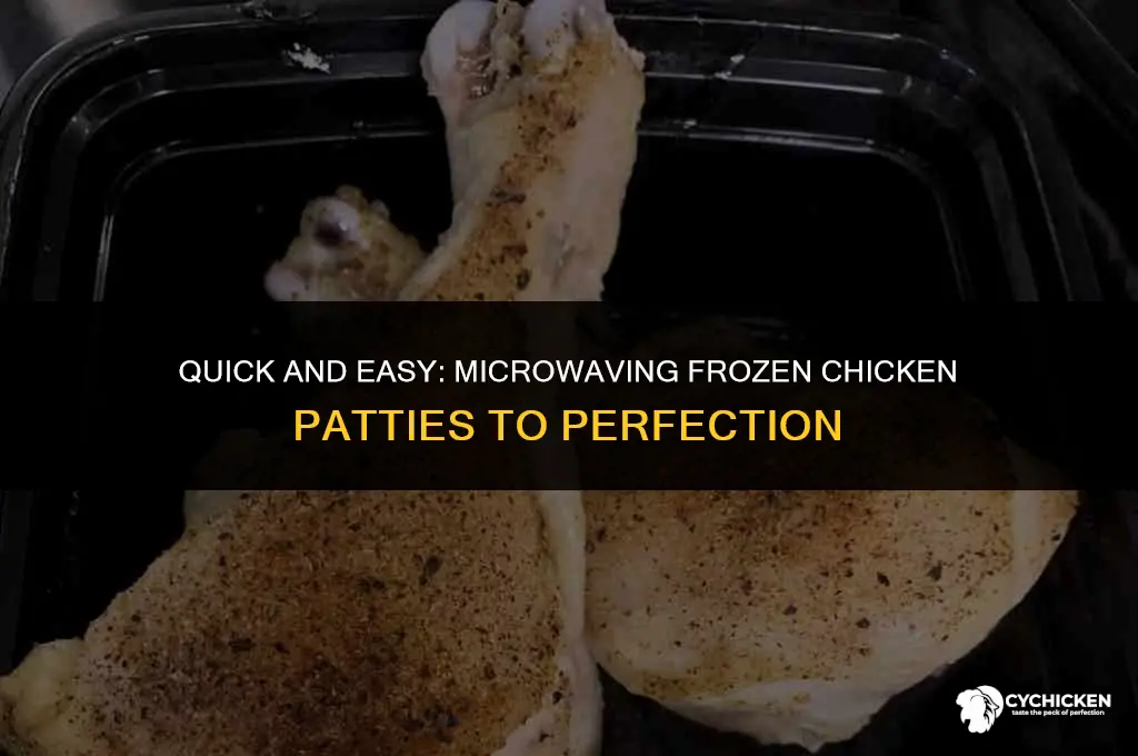 can you cook frozen chicken patties in the microwave
