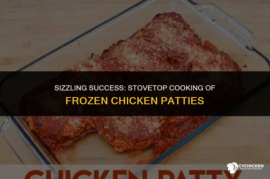 can you cook frozen chicken patties on the stove