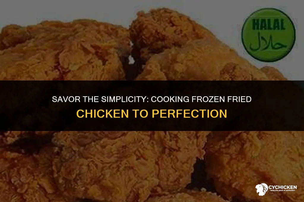 can you cook frozen fried chicken