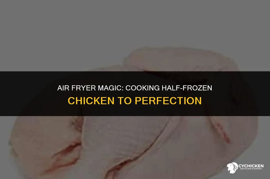 can you cook half frozen chicken in air fryer