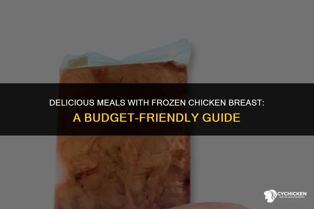 can you cook mostly frozen chicken breast