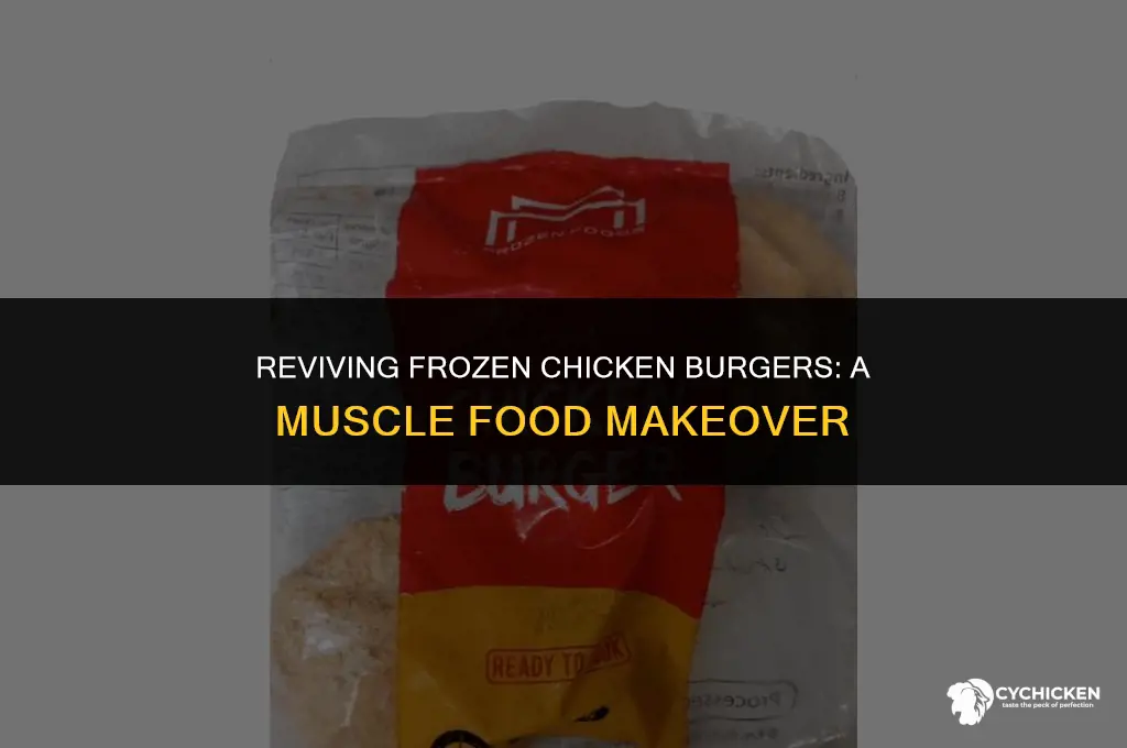 can you cook muscle food chicken burgers from frozen
