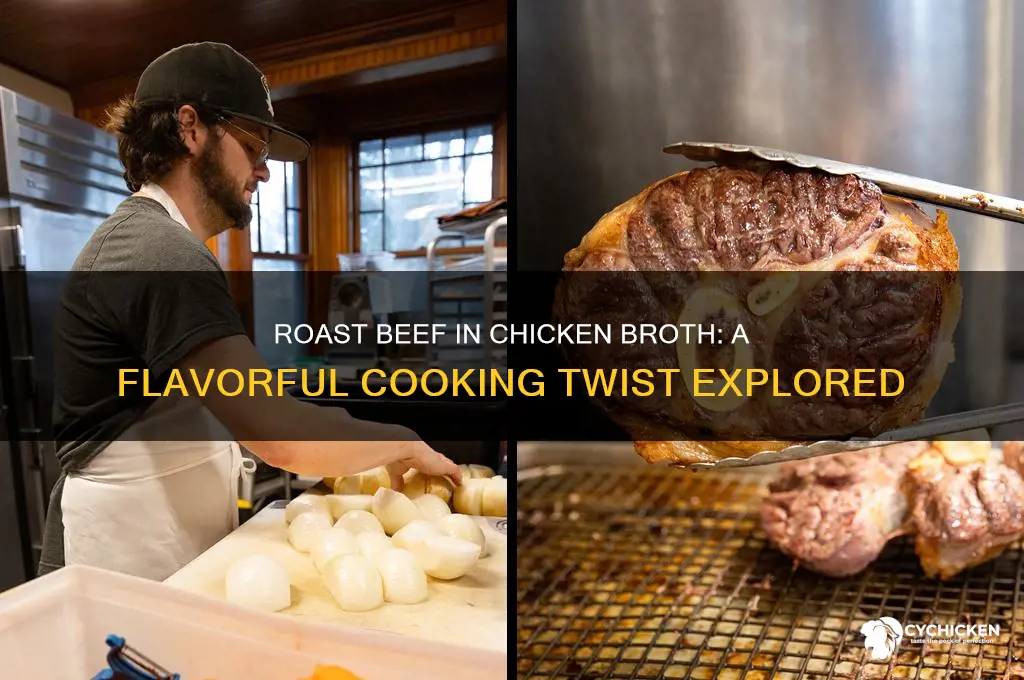 can you cook roast beef in chicken broth