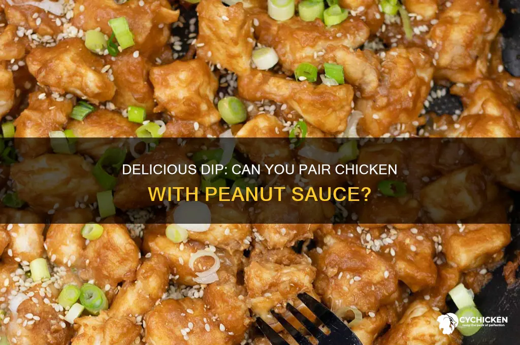 can you dip chicken in penut sauce