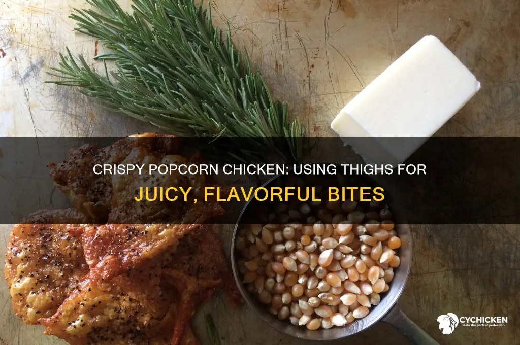 can you do popcorn chicken with thighs
