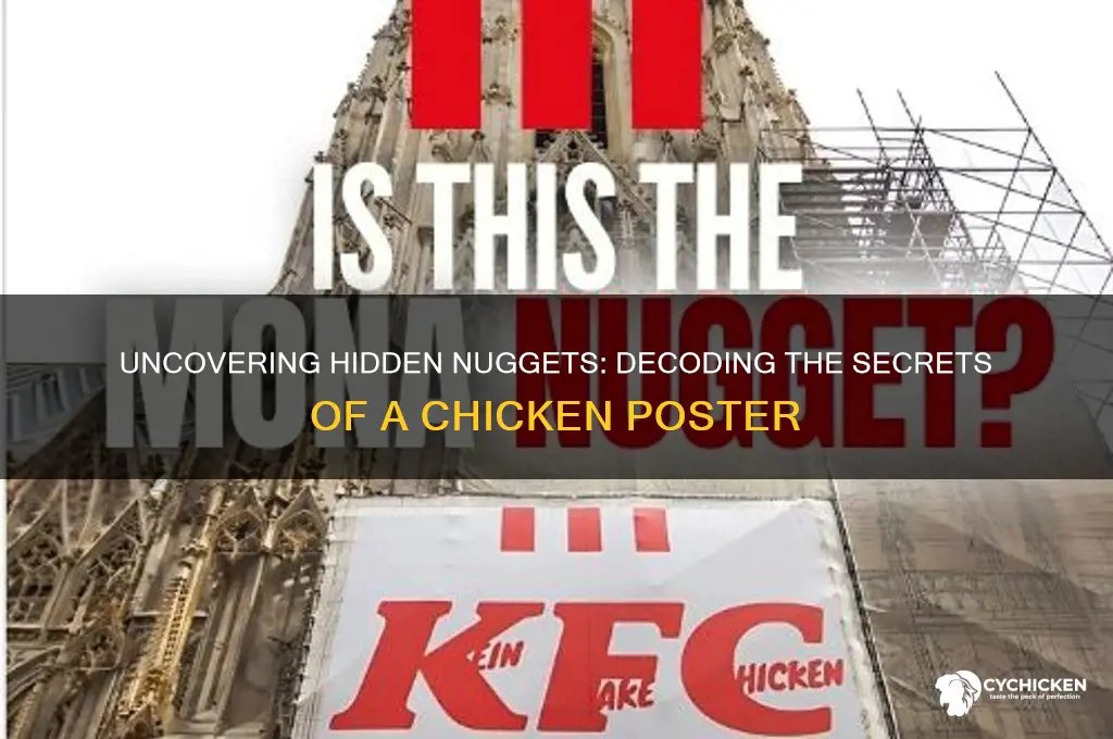 can you find any nuggets on this chicken poster