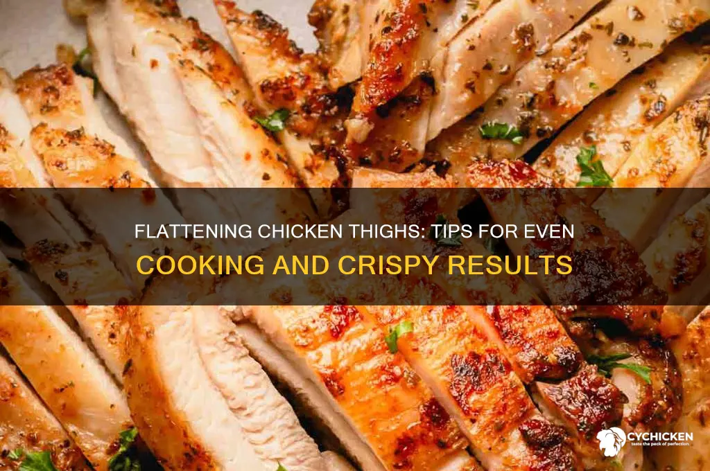 can you flatten chicken thighs