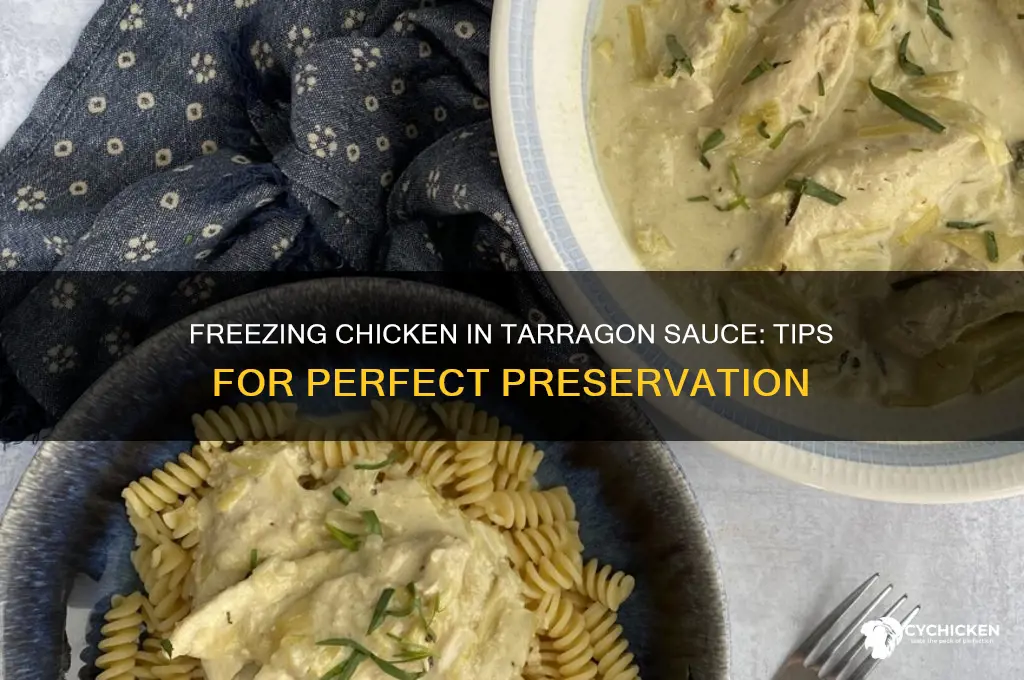 can you freeze chicken in tarragon sauce