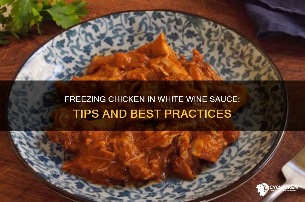 can you freeze chicken in white wine sauce