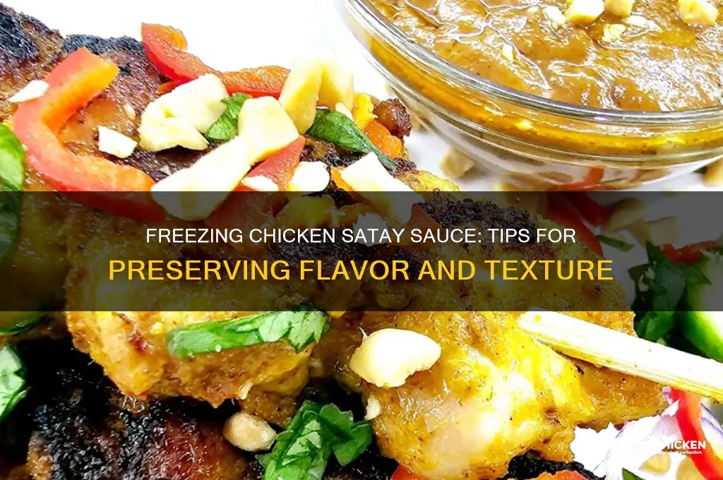 can you freeze chicken satay sauce