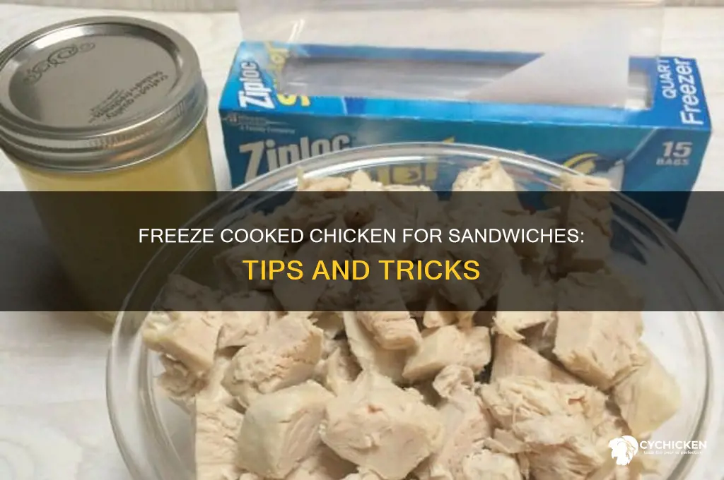 can you freeze cooked chicken for sandwiches