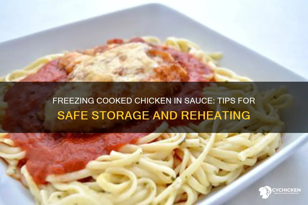 can you freeze cooked chicken in sauce