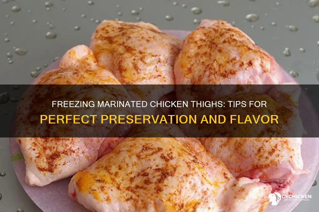 can you freeze marinated chicken thighs