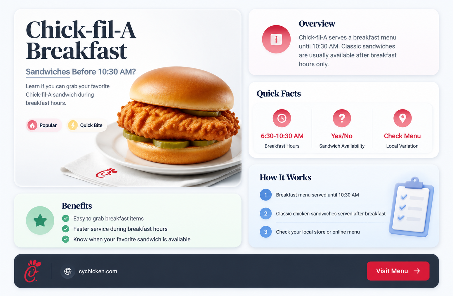 are chick-fil-a sandwich available in the mornings
