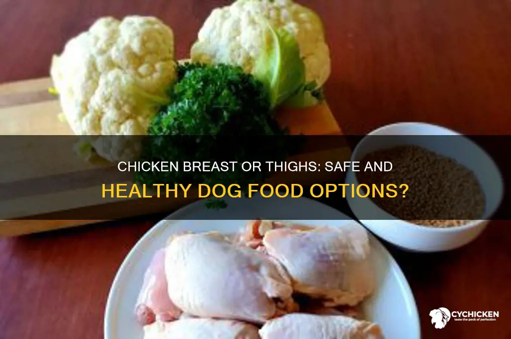 can you give a dog chicken breast or chicken thighs
