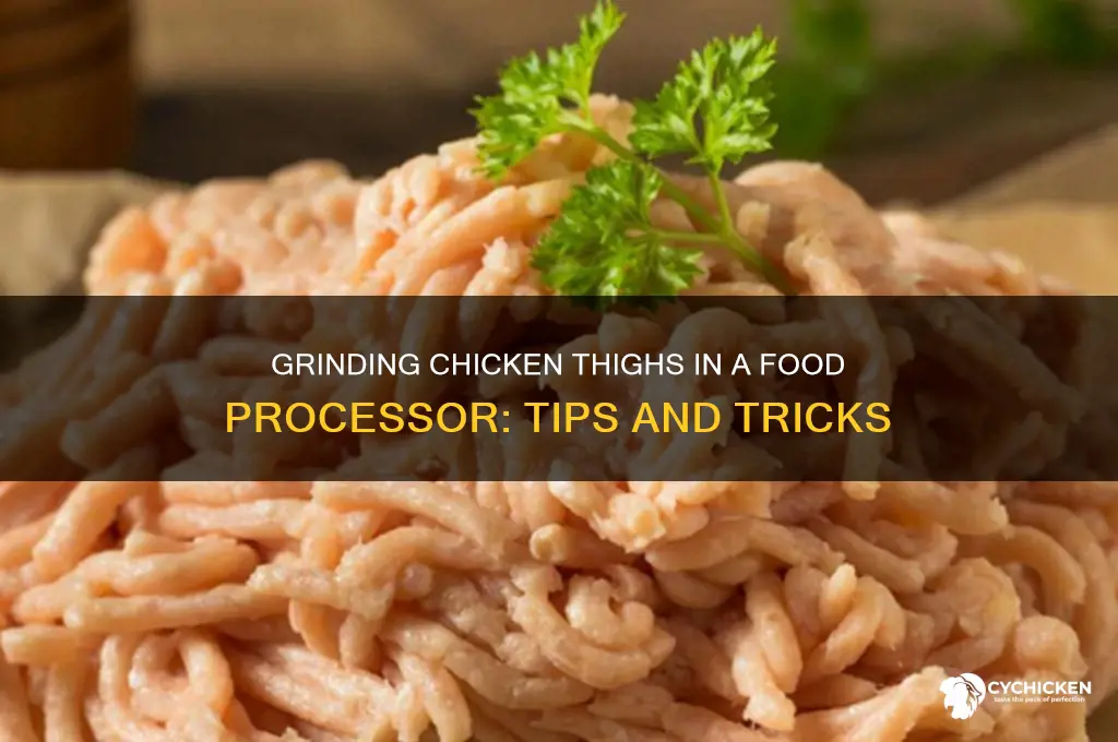 can you grind chicken thighs in food processor