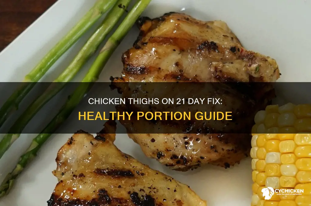 can you have chicken thighs on 21 day fix