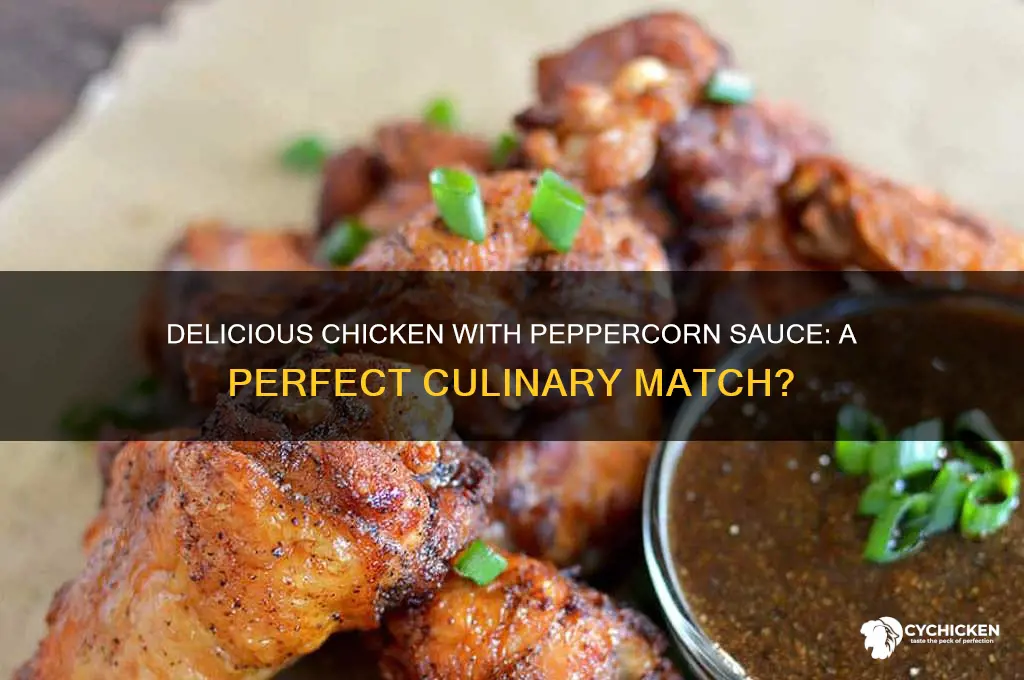 can you have chicken with peppercorn sauce