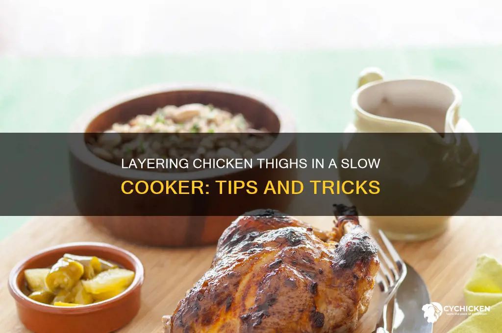 can you layer chicken thighs in slow cooker