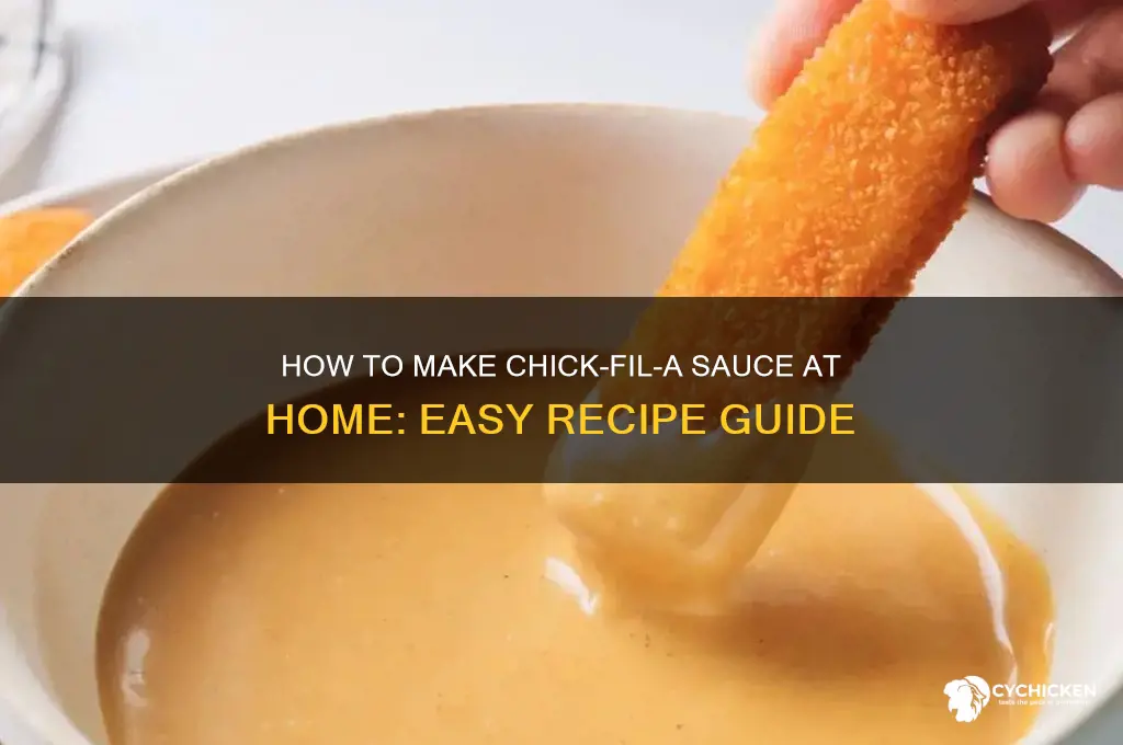 can you make chick fil a sauce