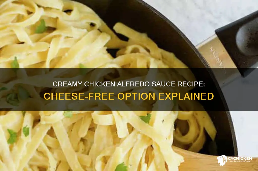 can you make chicken alfredo sauce without cheese