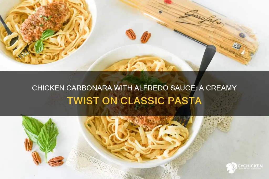can you make chicken carbonara with alfredo sauce