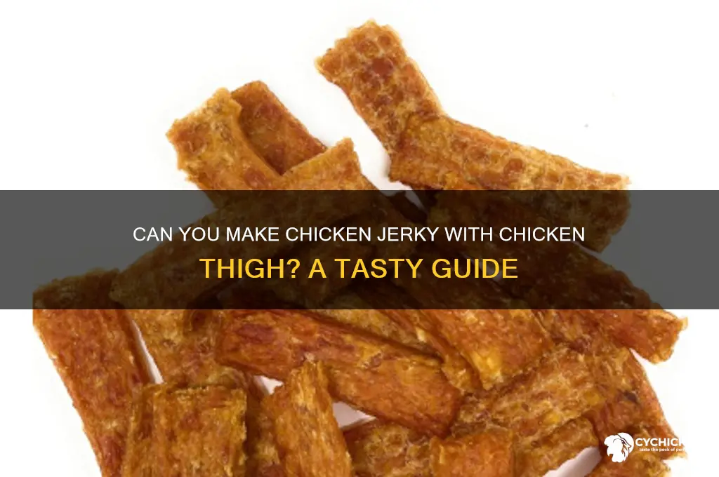 can you make chicken jerky with chicken thigh