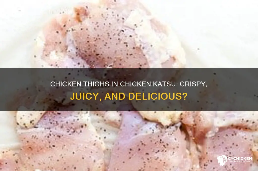 can you make chicken katsu with chicken thighs