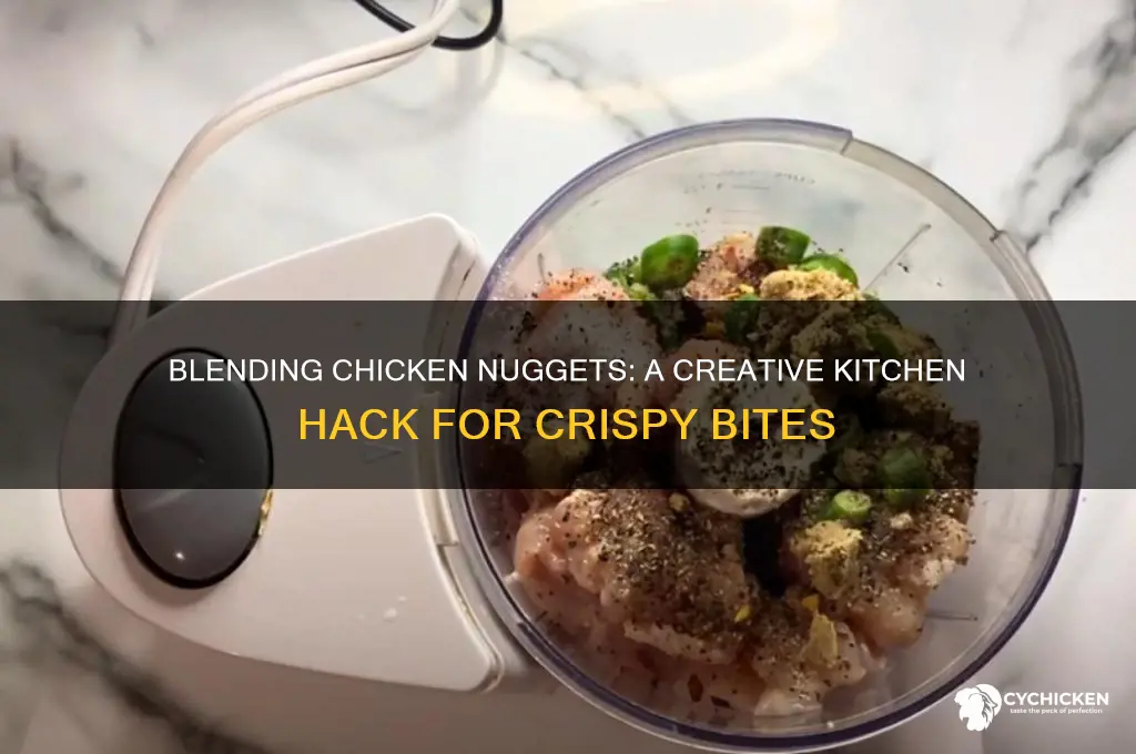 can you make chicken nuggets with a blender