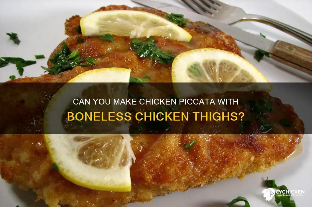 can you make chicken piccata with boneless chicken thighs