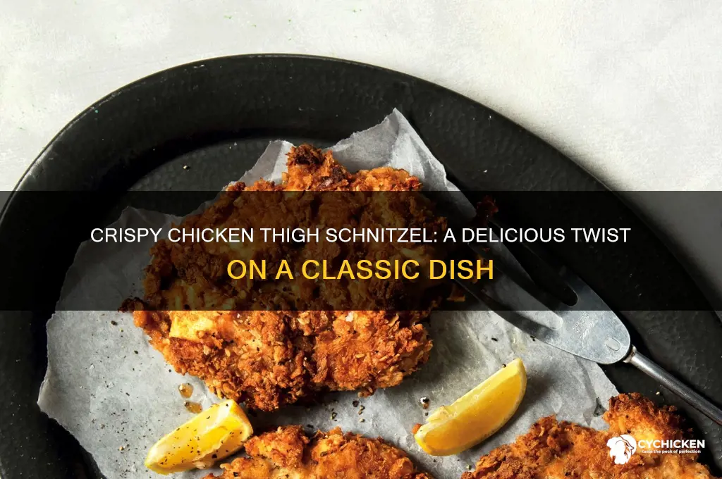 can you make chicken schnitzel with chicken thigh