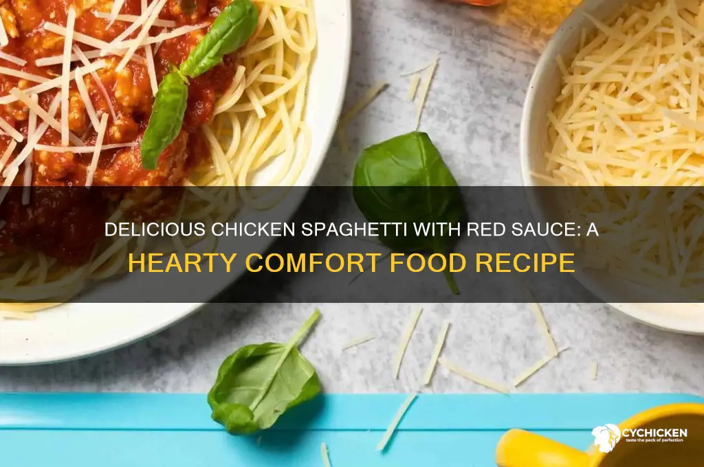 can you make chicken spaghetti with red sauce