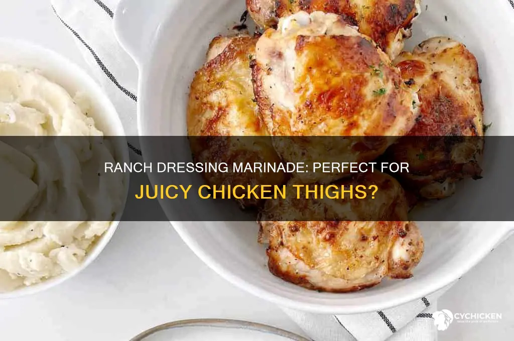 can you marinate chicken thighs in ranch dressing
