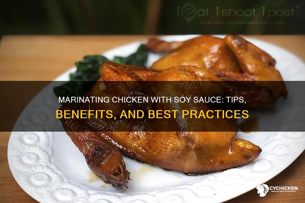 can you marinate chicken with soy sauce