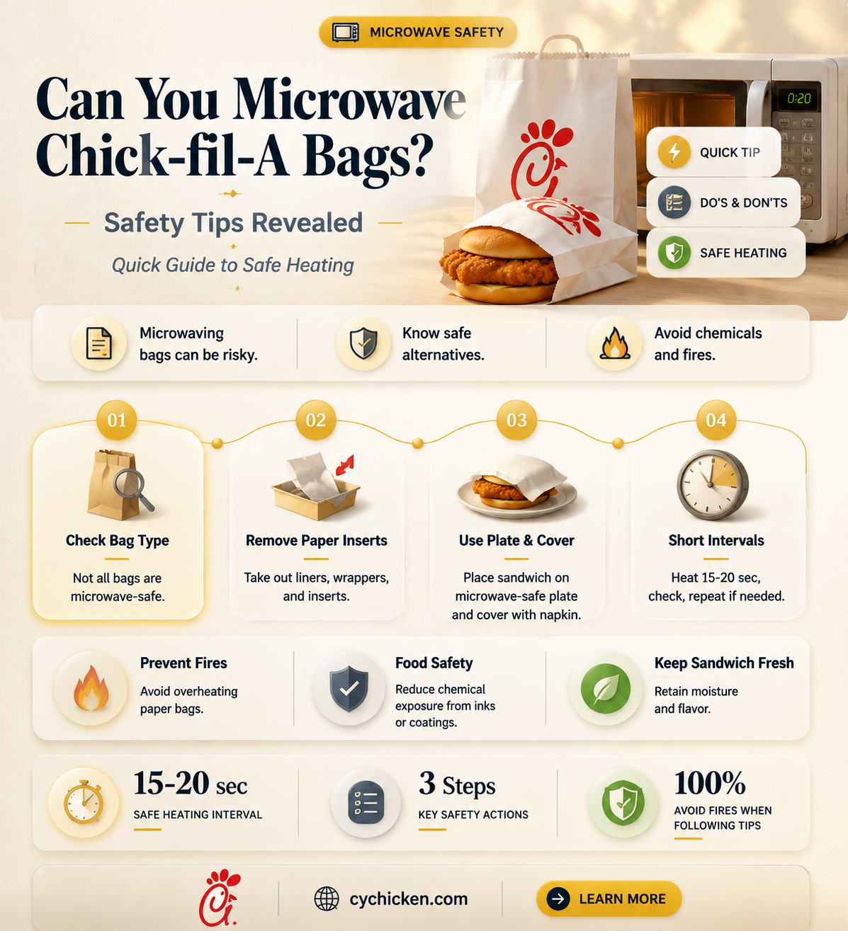 are chick fil a sandwich bags microwavable