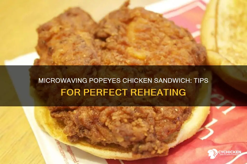 can you microwave popeyes chicken sandwich