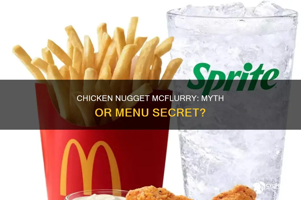 can you order a chicken nugget mcflurry