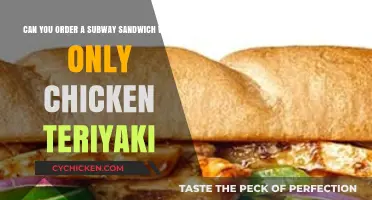 Can You Customize a Subway Sandwich with Just Chicken Teriyaki?