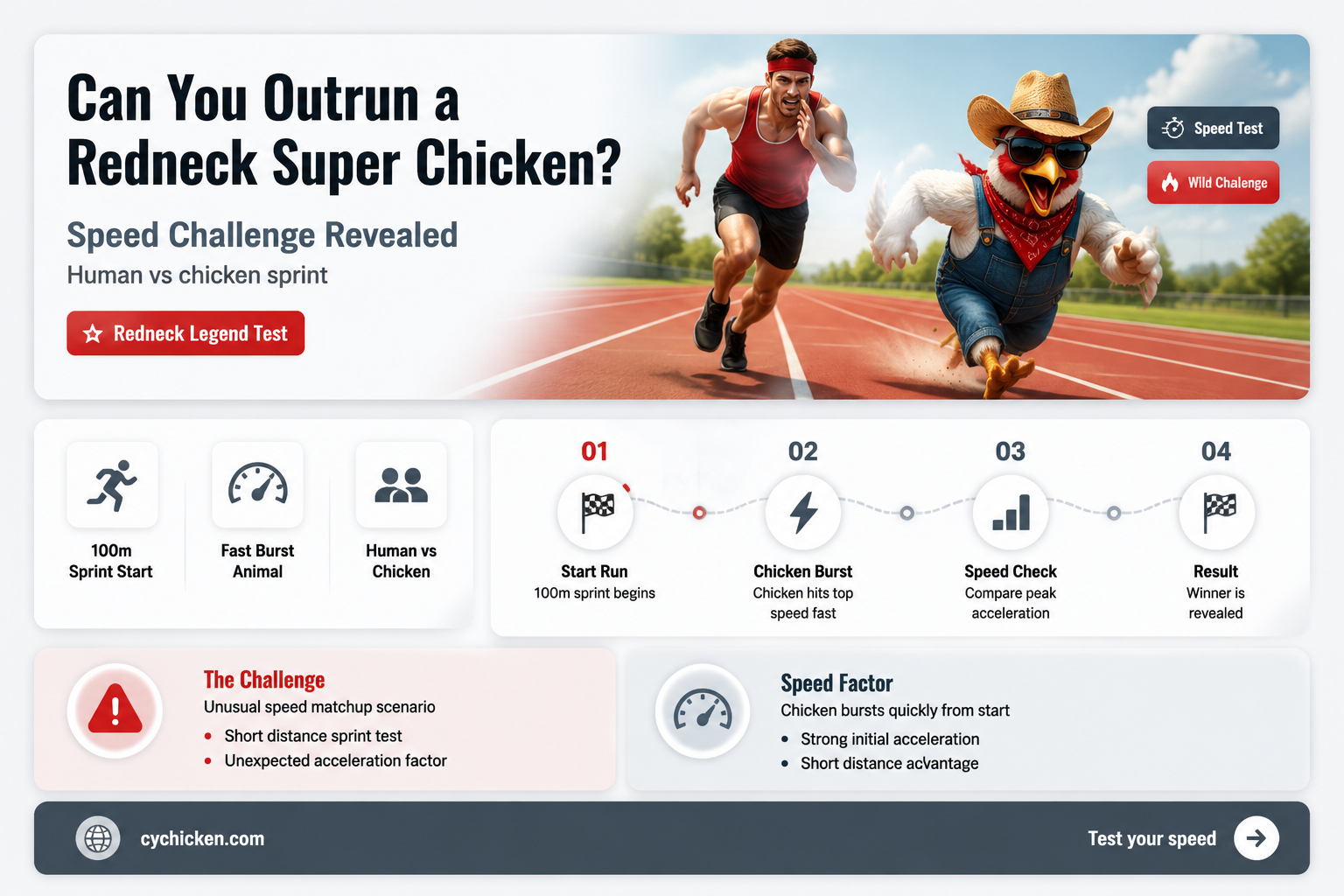 are you faster than a redneck super chicken