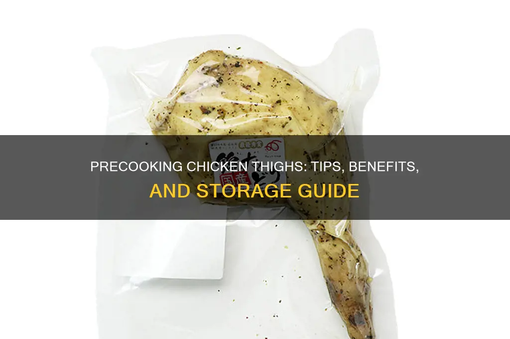 can you precook chicken thighs
