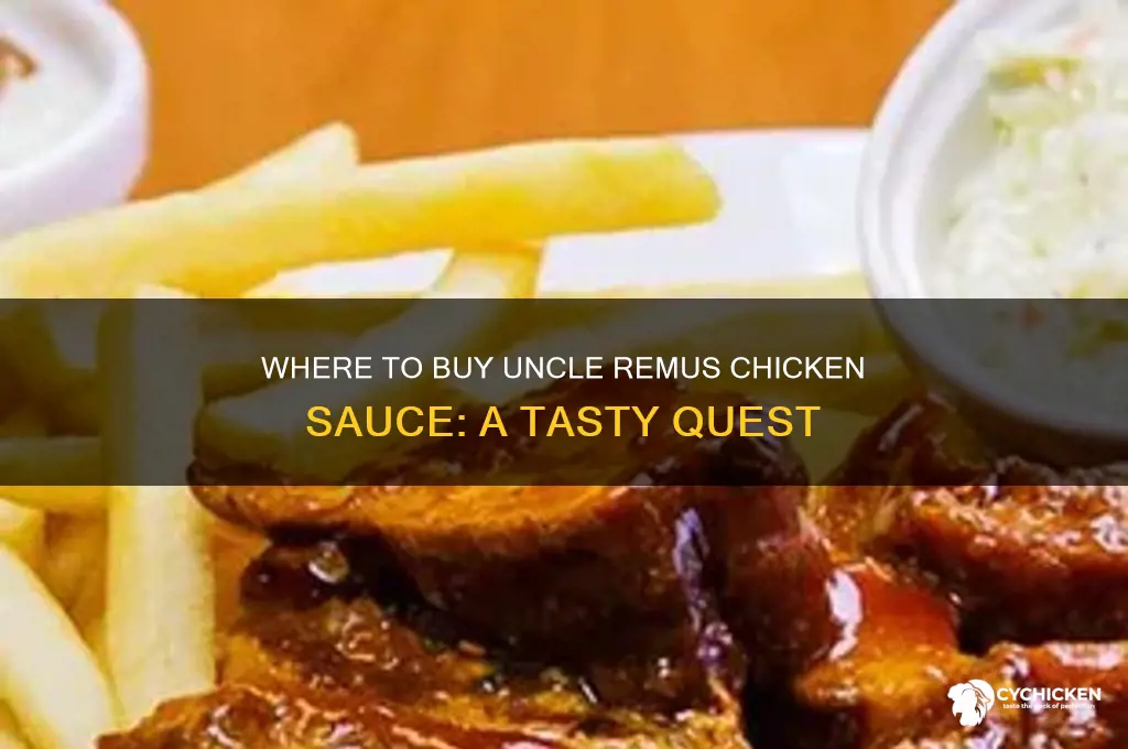 can you purchase uncle remus sauce chicken sauce