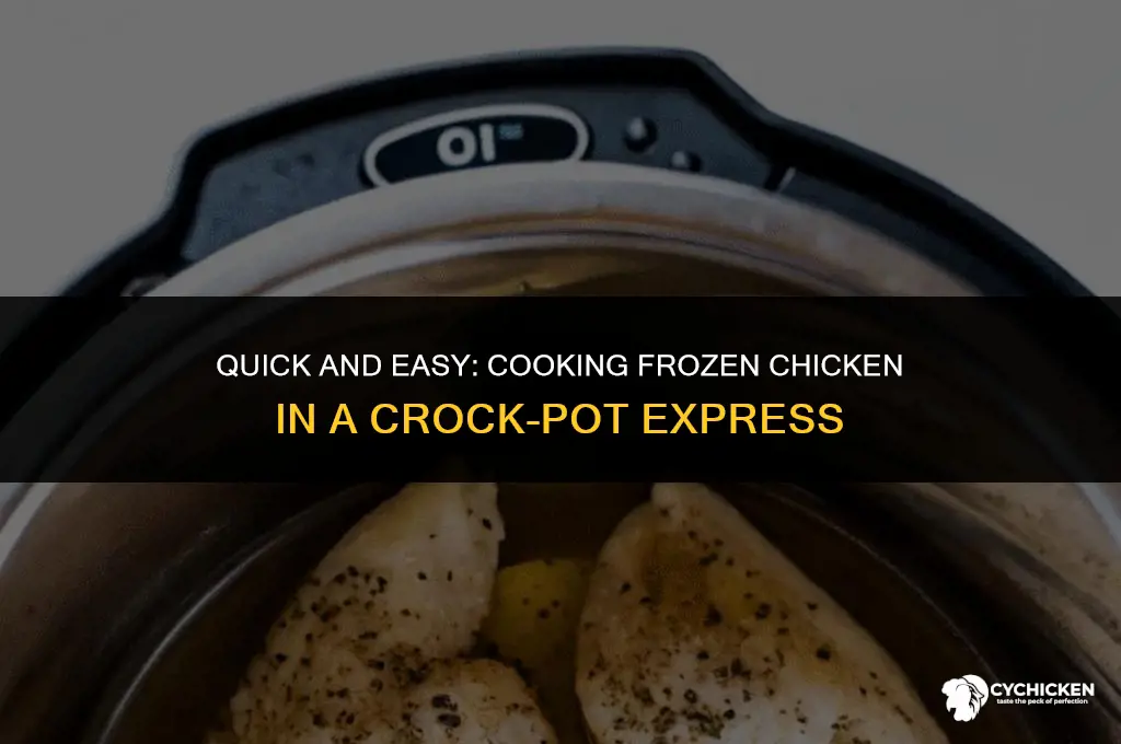 can you put frozen chicken in crock pot express