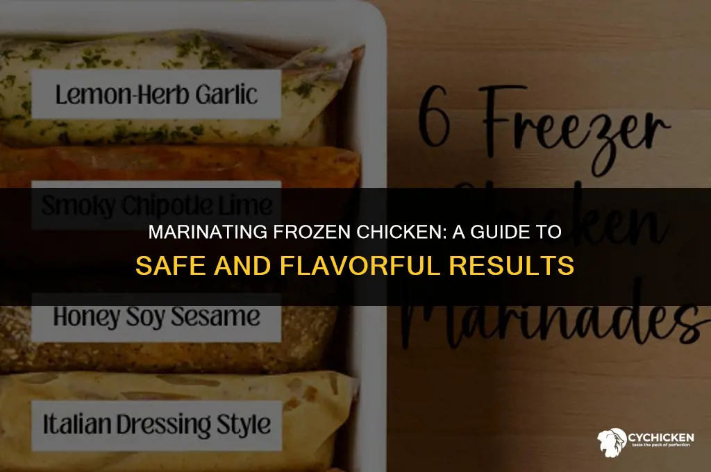 can you put frozen chicken in marinade