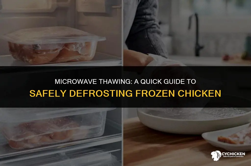 can you put frozen chicken in microwave