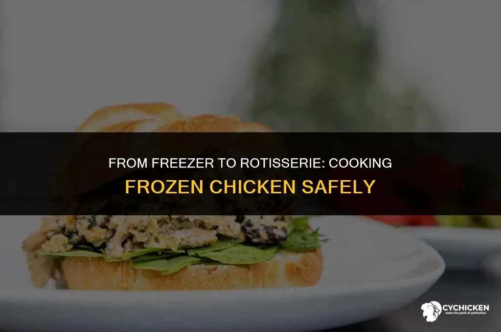 can you put frozen chicken in rotisserie