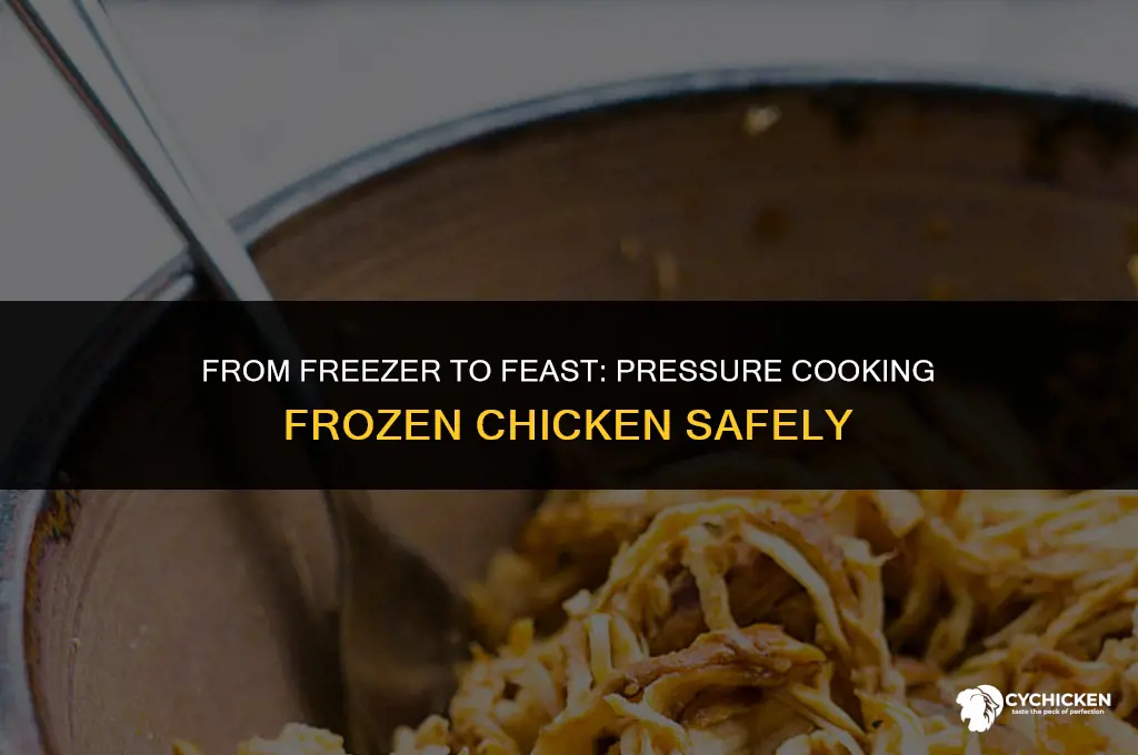 can you put frozen chicken in the pressure cooker