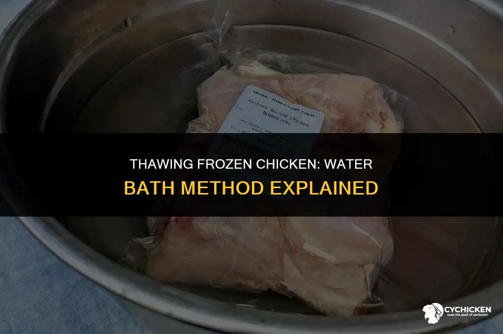 can you put frozen chicken in water