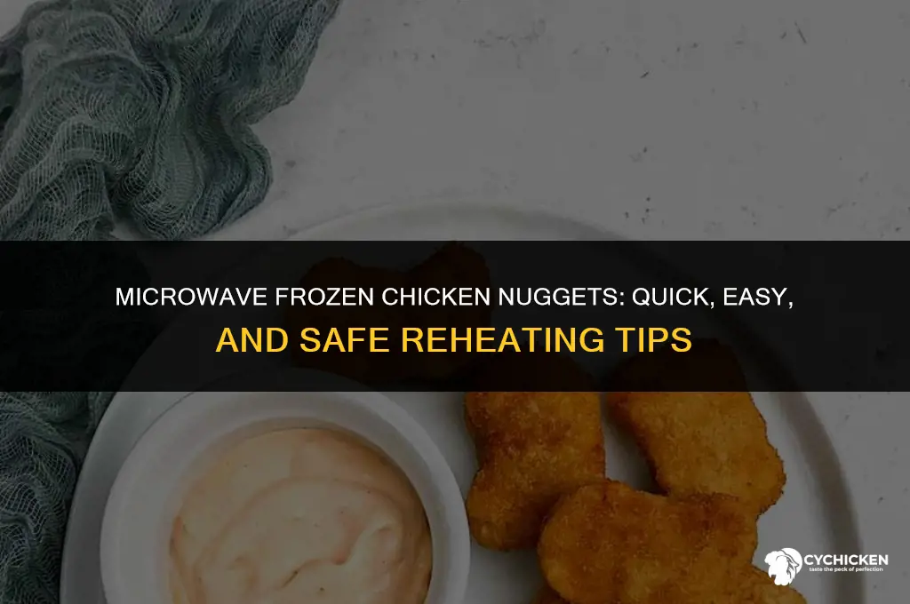 can you put frozen chicken nuggets in the microwave
