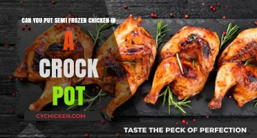 Semi-Frozen Chicken in a Crock Pot: A Convenient Cooking Hack