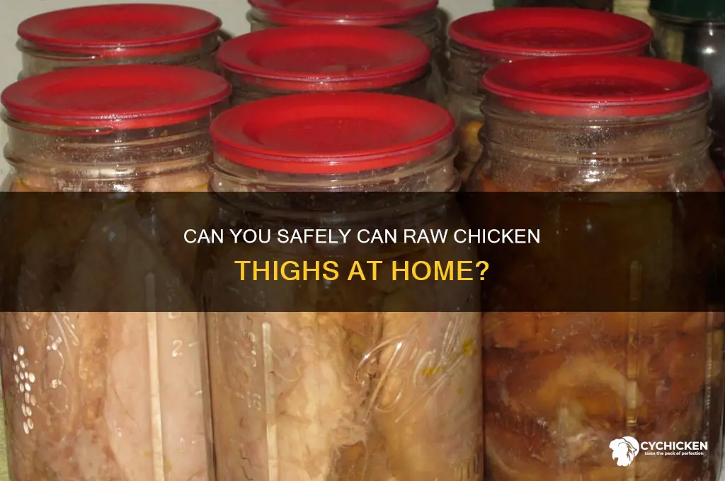 can you raw chicken thighs can
